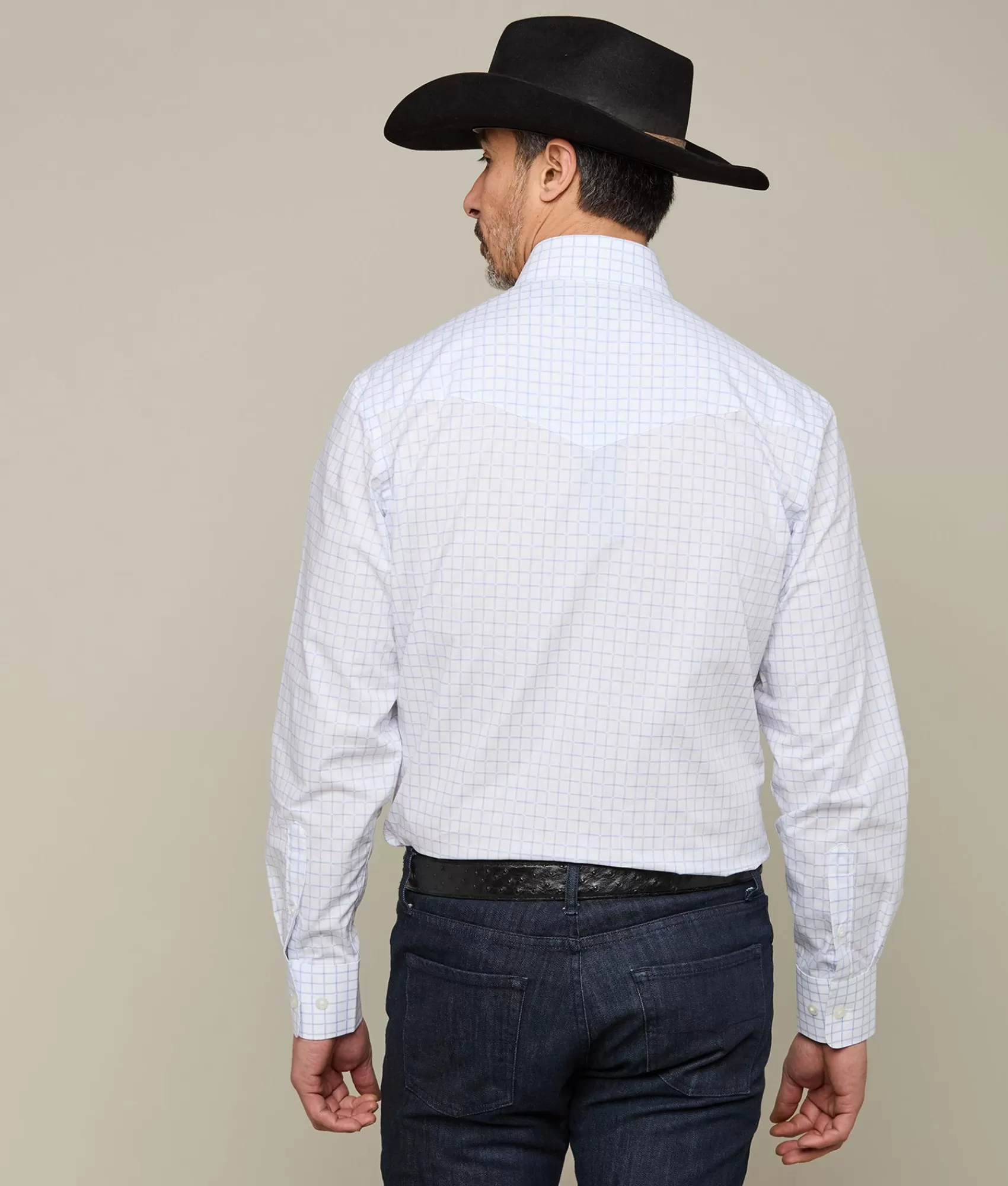Lucchese Tops | San Antonio Blue/WhiteCheck