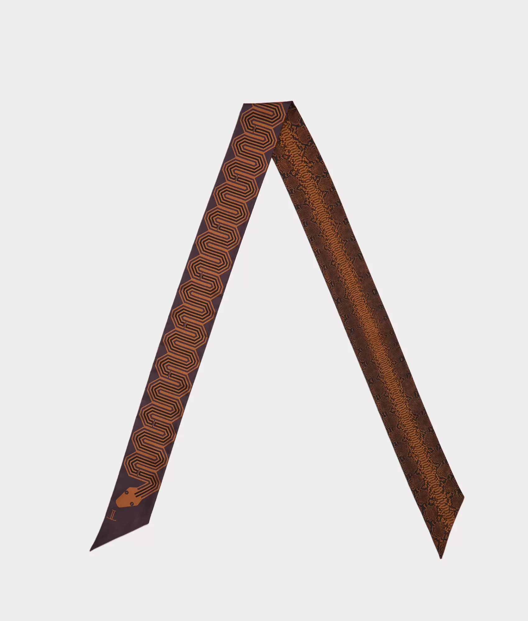 Lucchese Scarves | Serpent Twilly Cognac