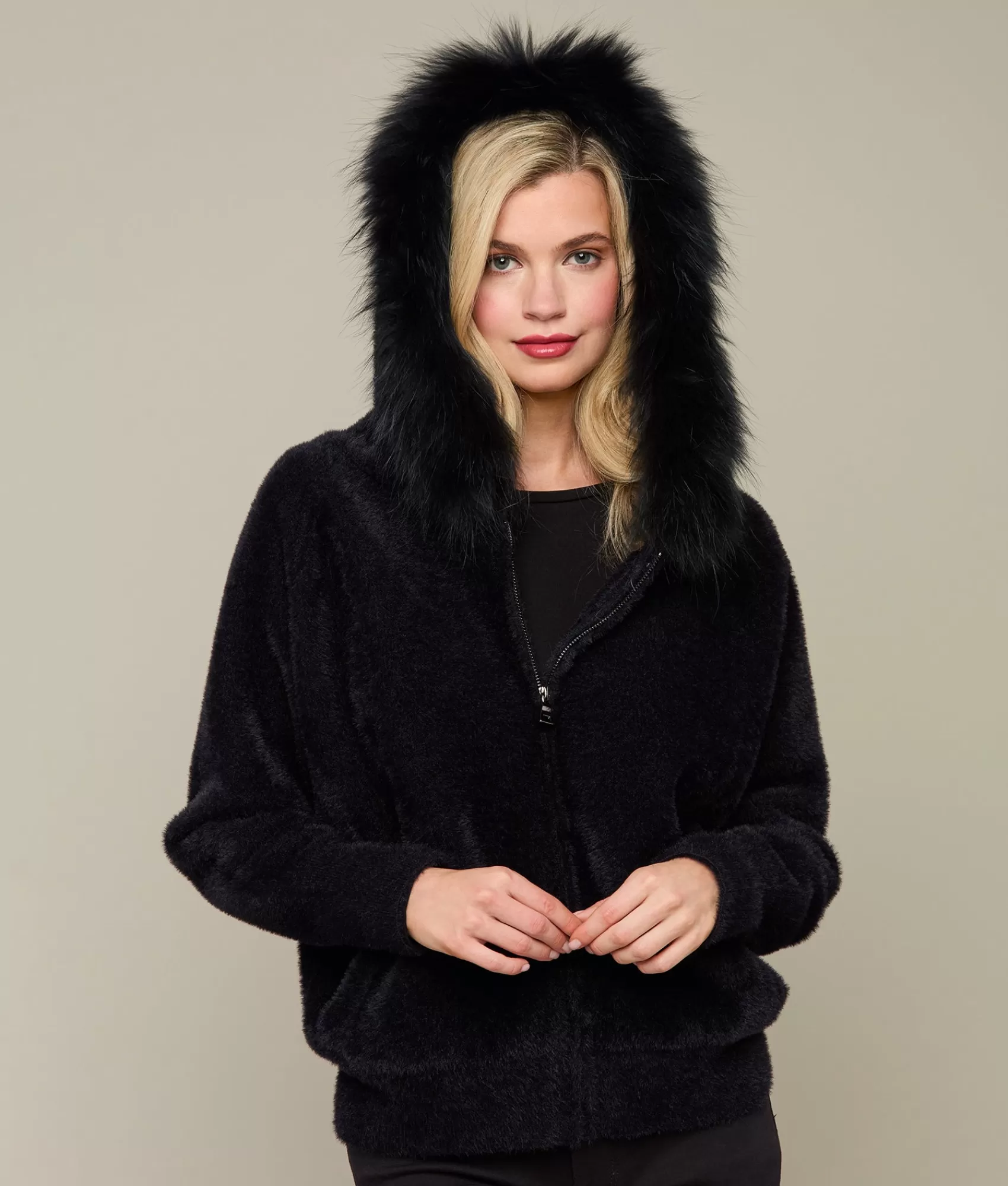 Lucchese Furs | Outerwear | Silk Blend Jacket Black
