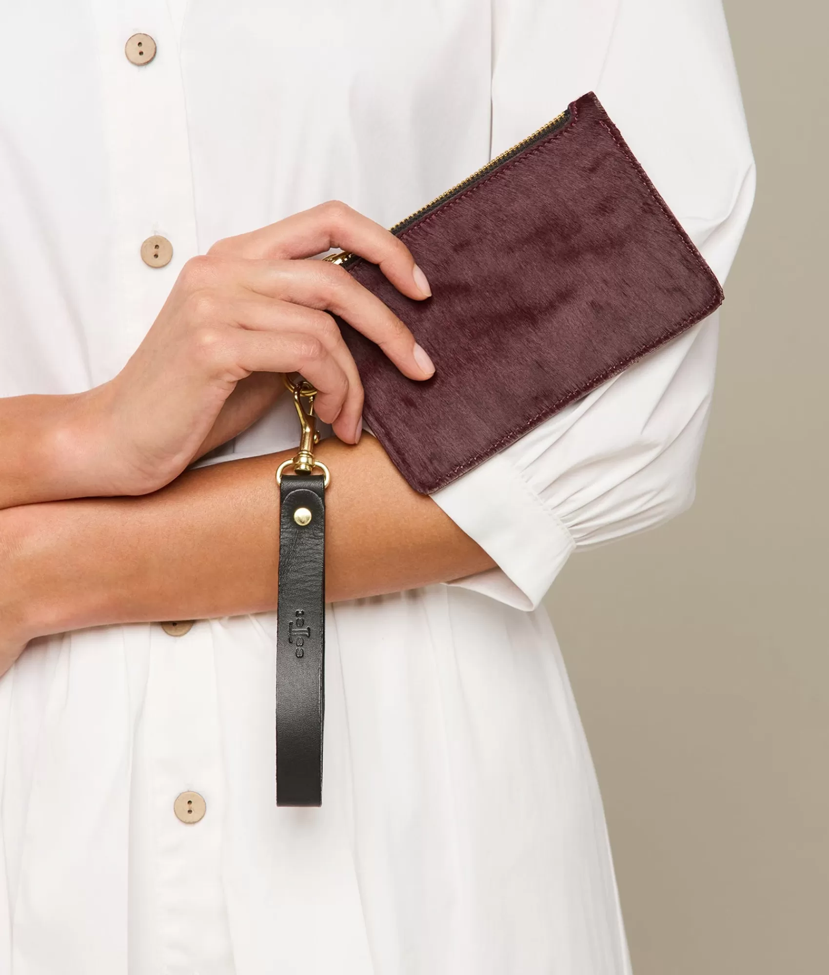 Lucchese Handbags | Small Zip Pouch Burgundy