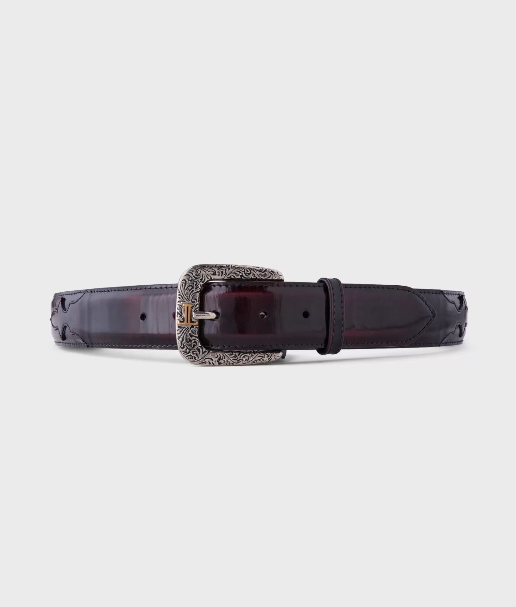 Lucchese Belts & Belt Accessories | Smooth Goat BlackCherry