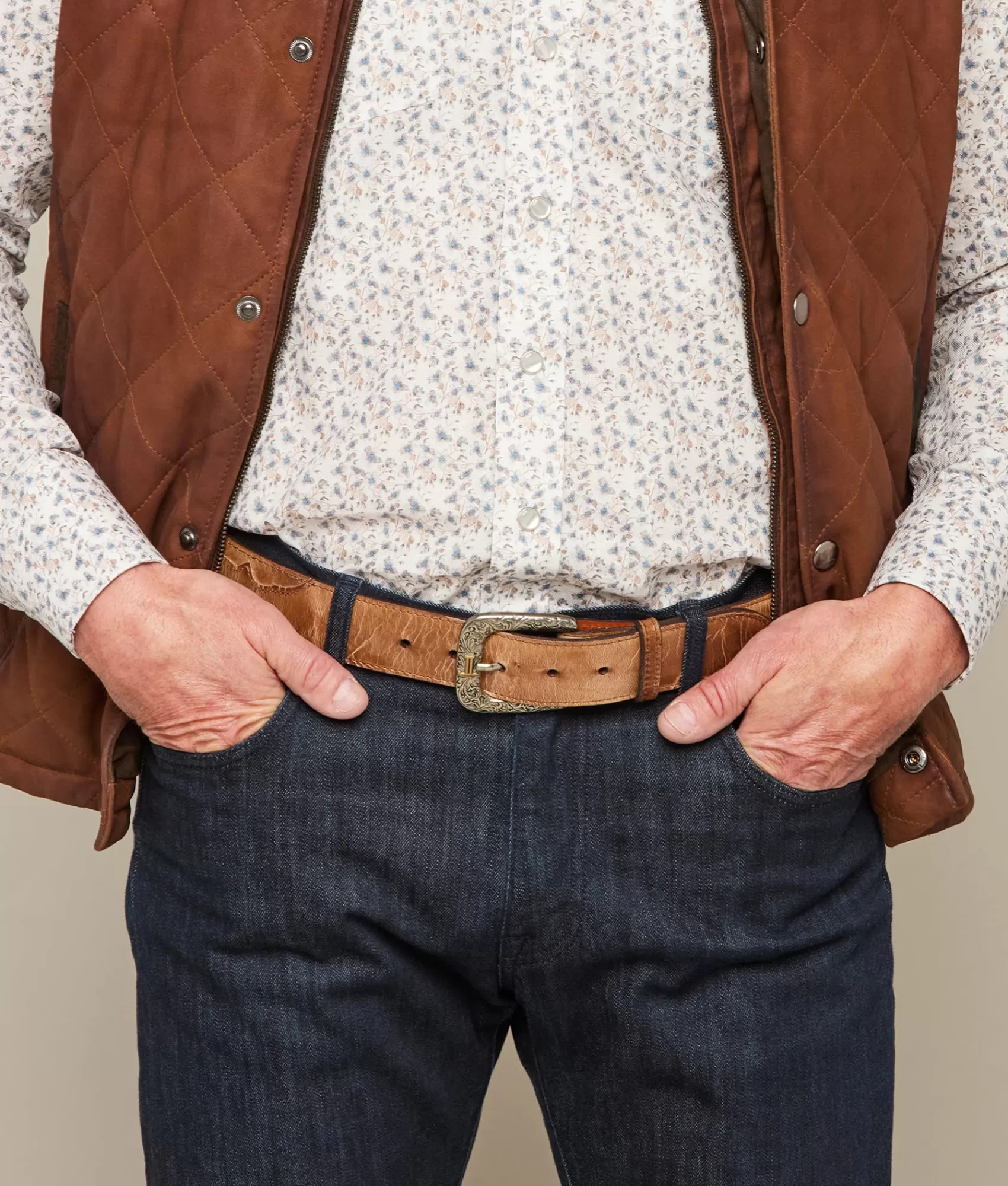 Lucchese Belts & Belt Accessories | Smooth Mad Dog Goat Tan