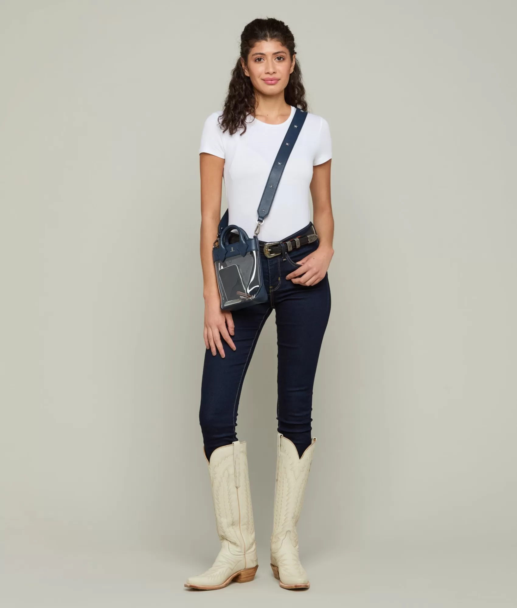 Lucchese Handbags | Star Handbag Strap Navy
