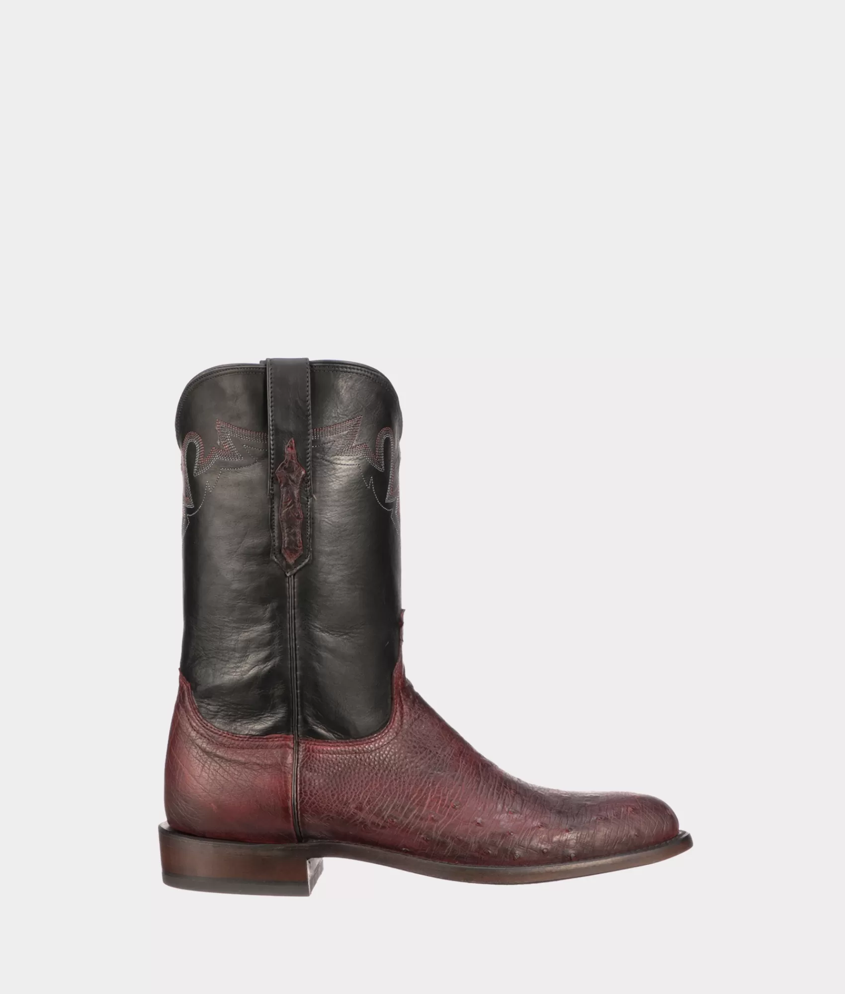 Lucchese Roper | Cowboy | Sunset Exotic BlackCherry