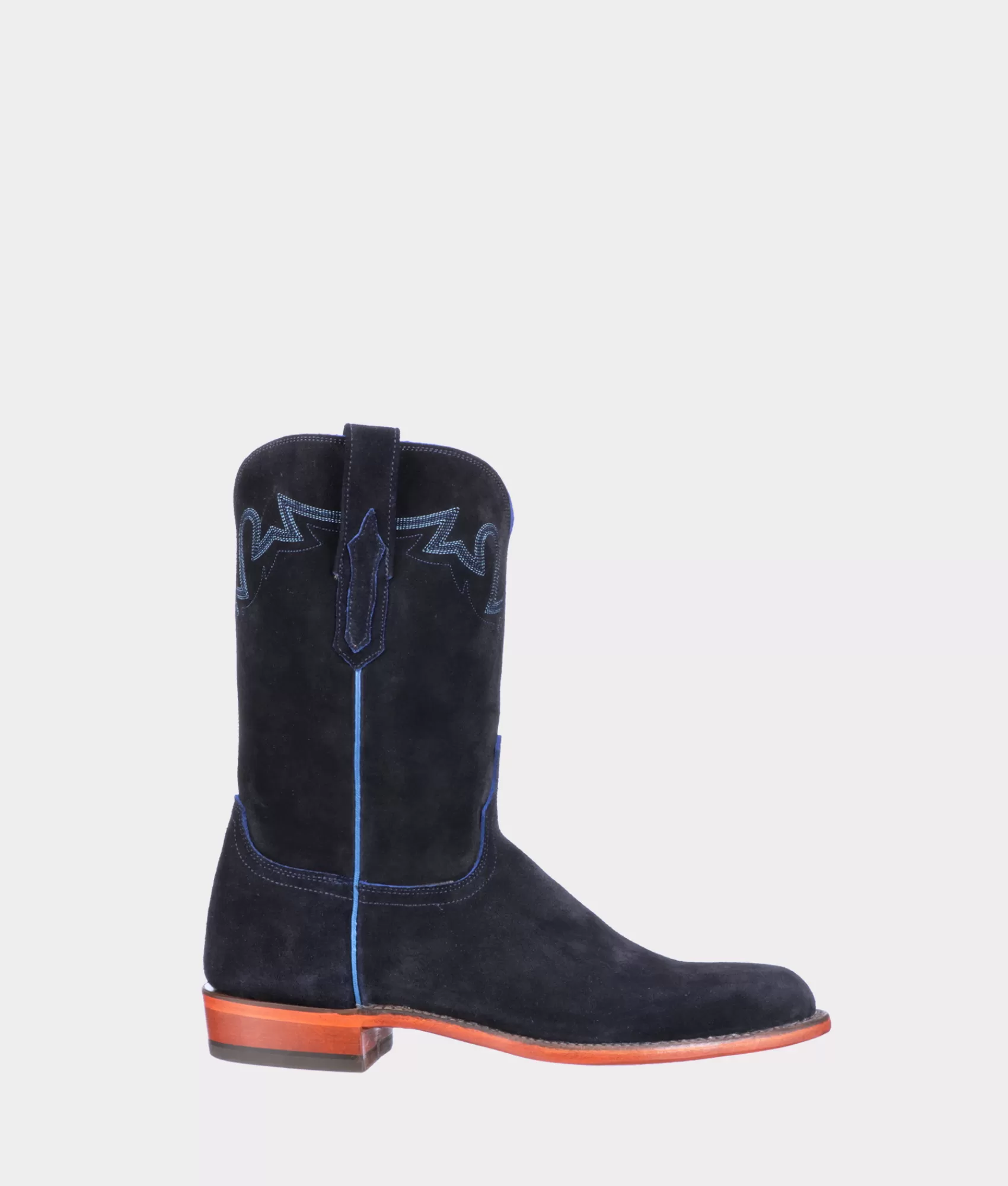 Lucchese Roper | Cowboy | Sunset Suede Navy