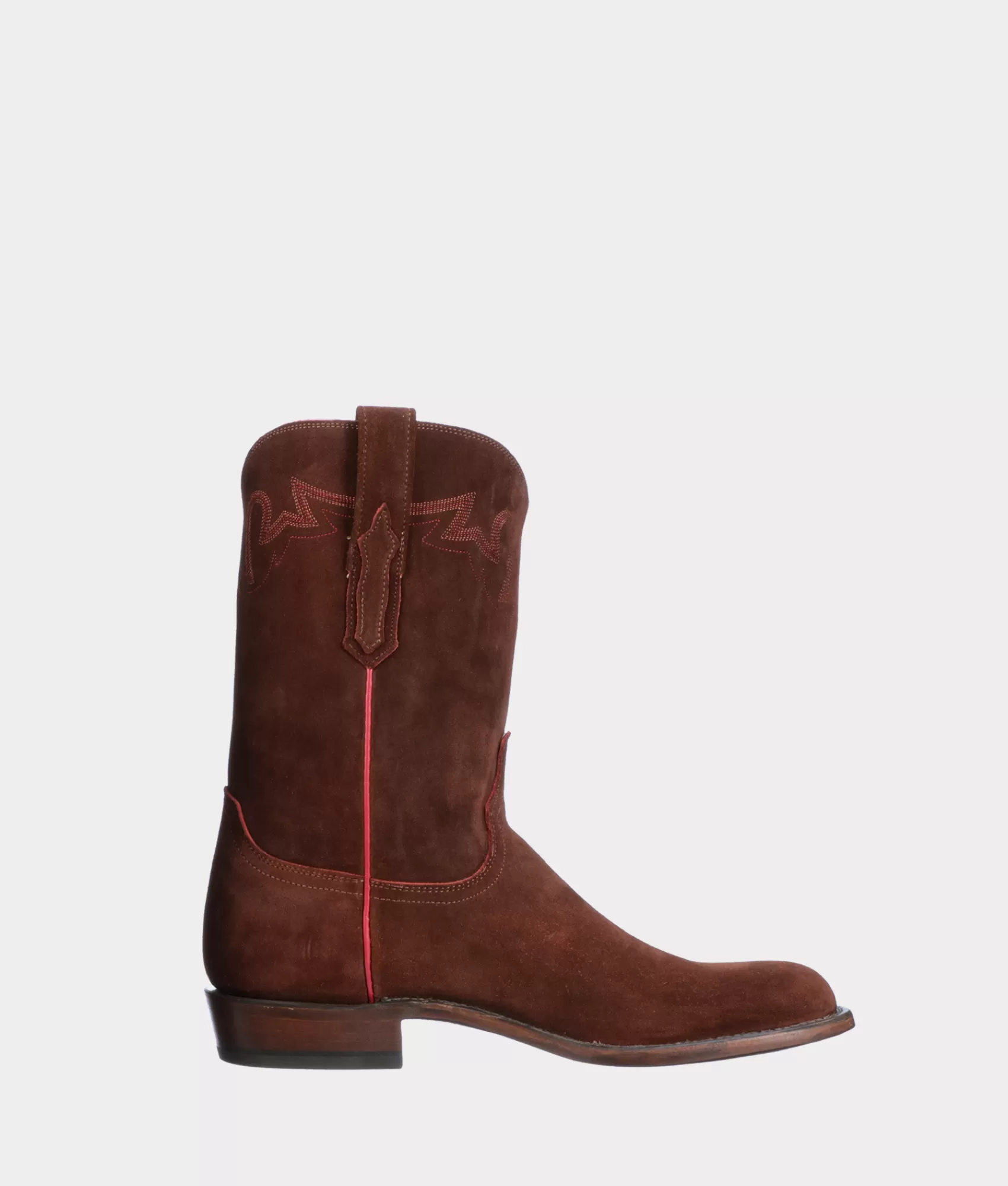 Lucchese Roper | Cowboy | Sunset Suede RedDirt