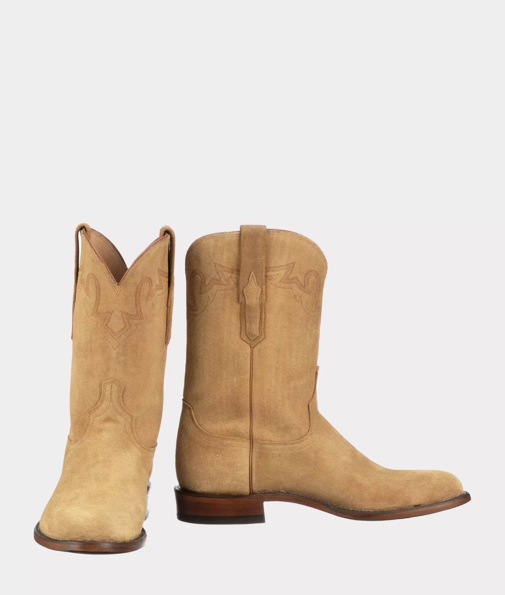 Lucchese Roper | Cowboy | Sunset Suede Tan