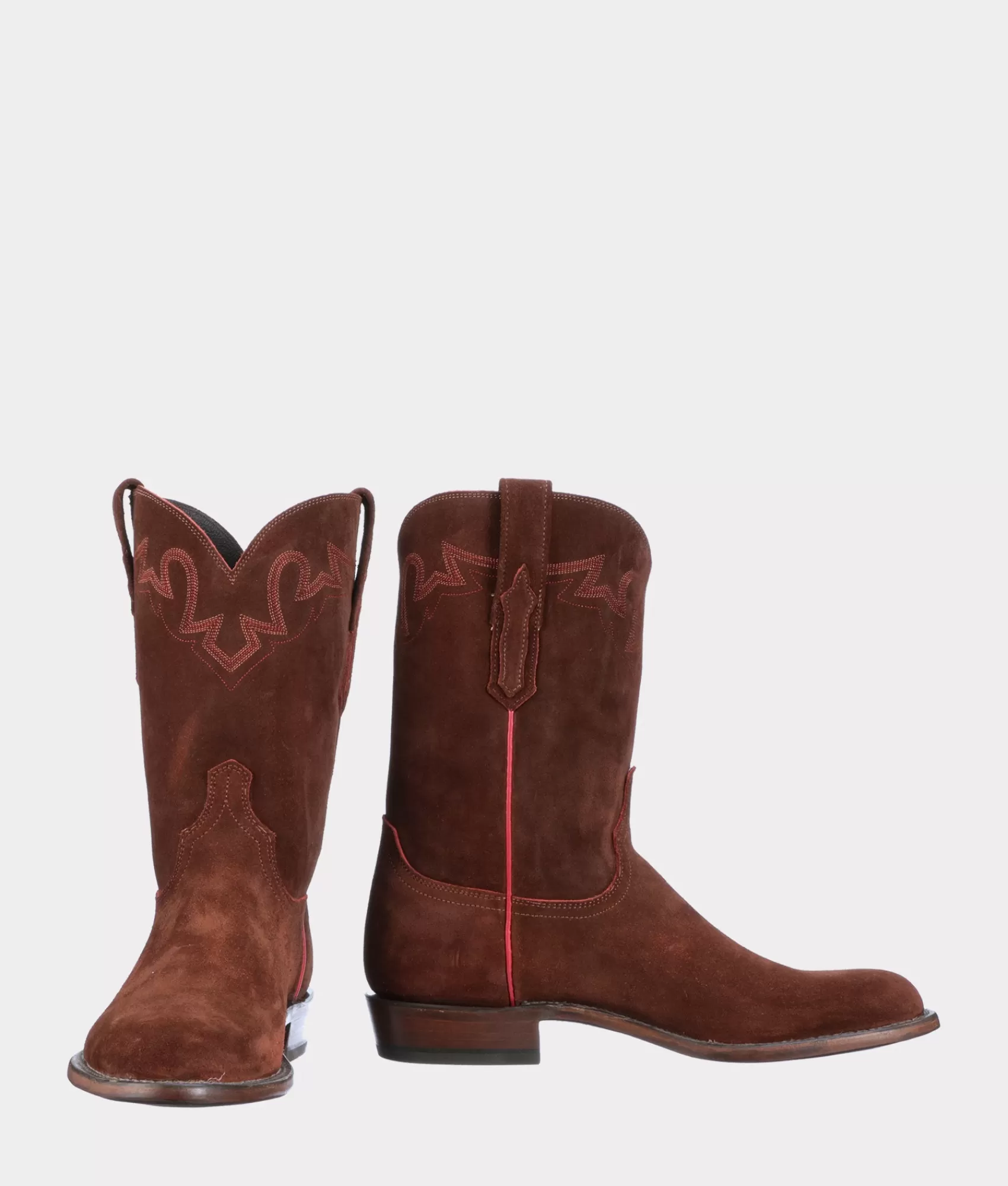 Lucchese Roper | Cowboy | Sunset Suede RedDirt