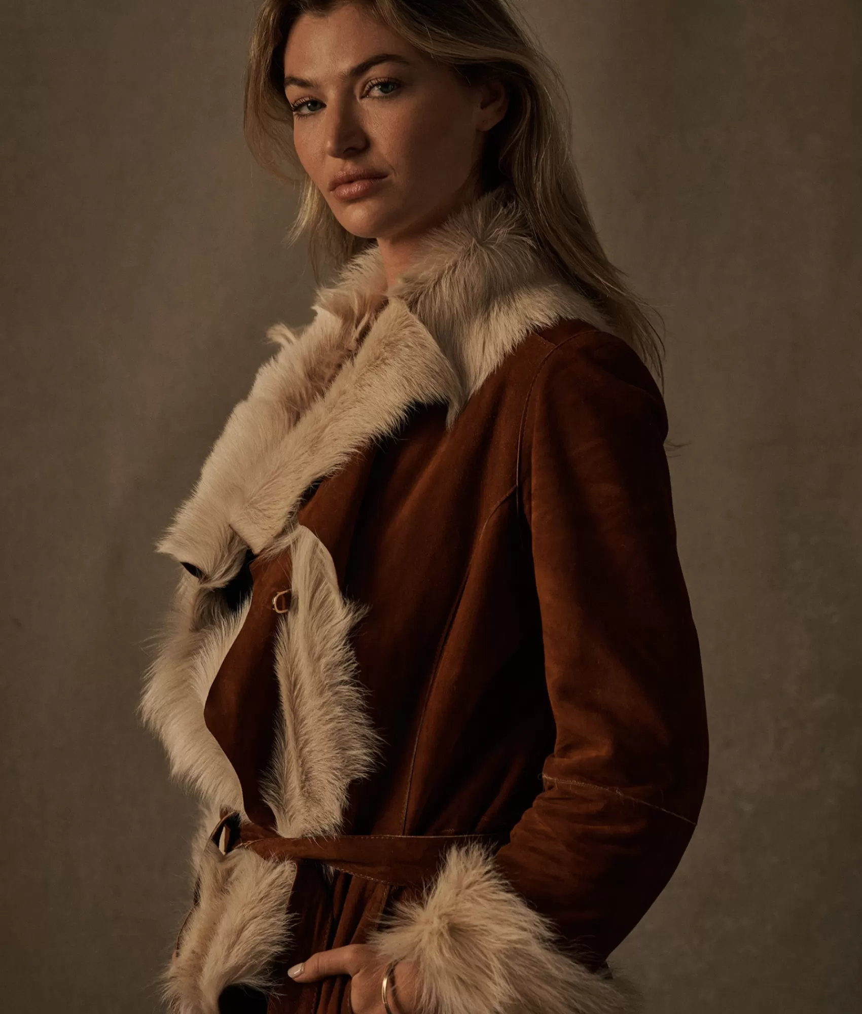 Lucchese Furs | Outerwear | Supreme Kid Coat Brown