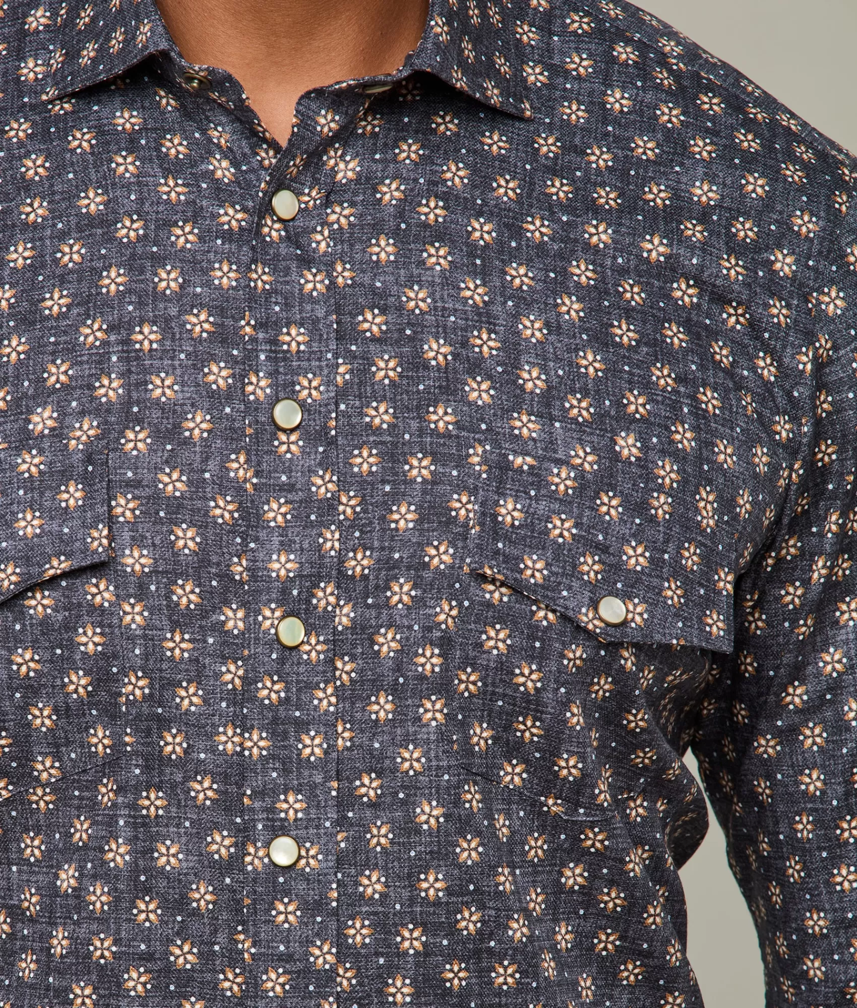 Lucchese Tops | Telluride CharcoalFloralPrint