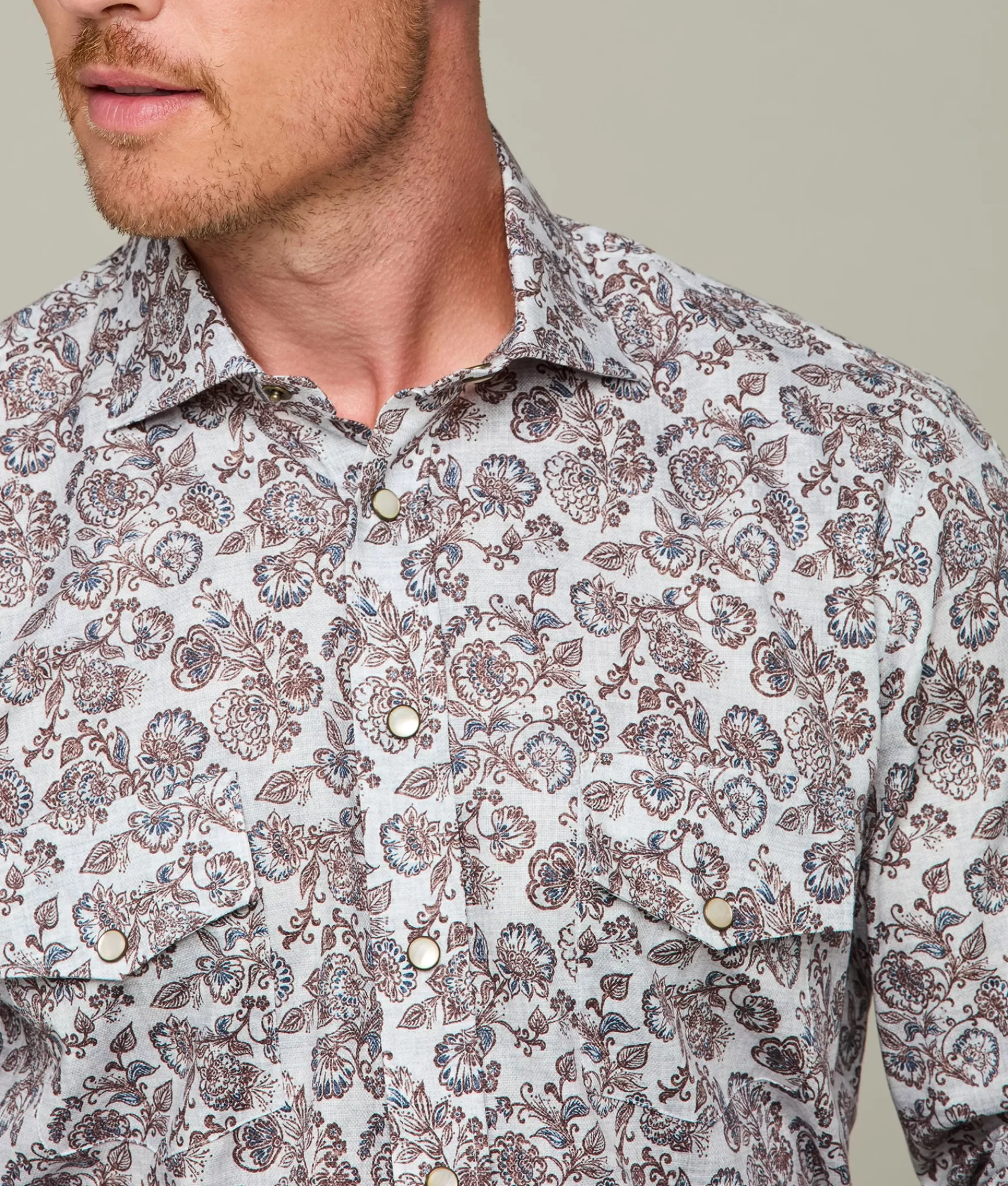 Lucchese Tops | Telluride BrownFloralPrint