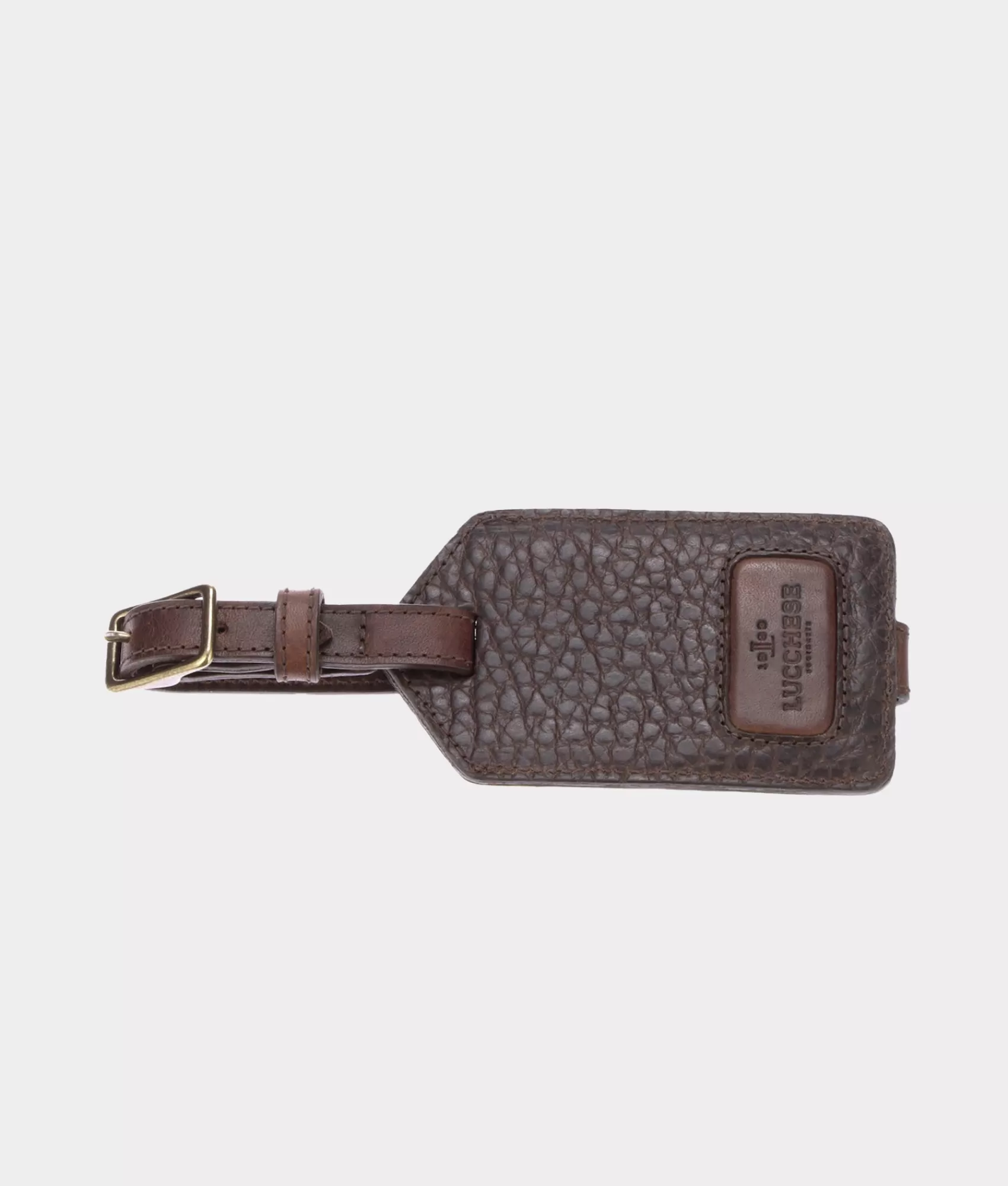 Lucchese Small Leather Goods | Travel | Travel Luggage Tag Chocolate