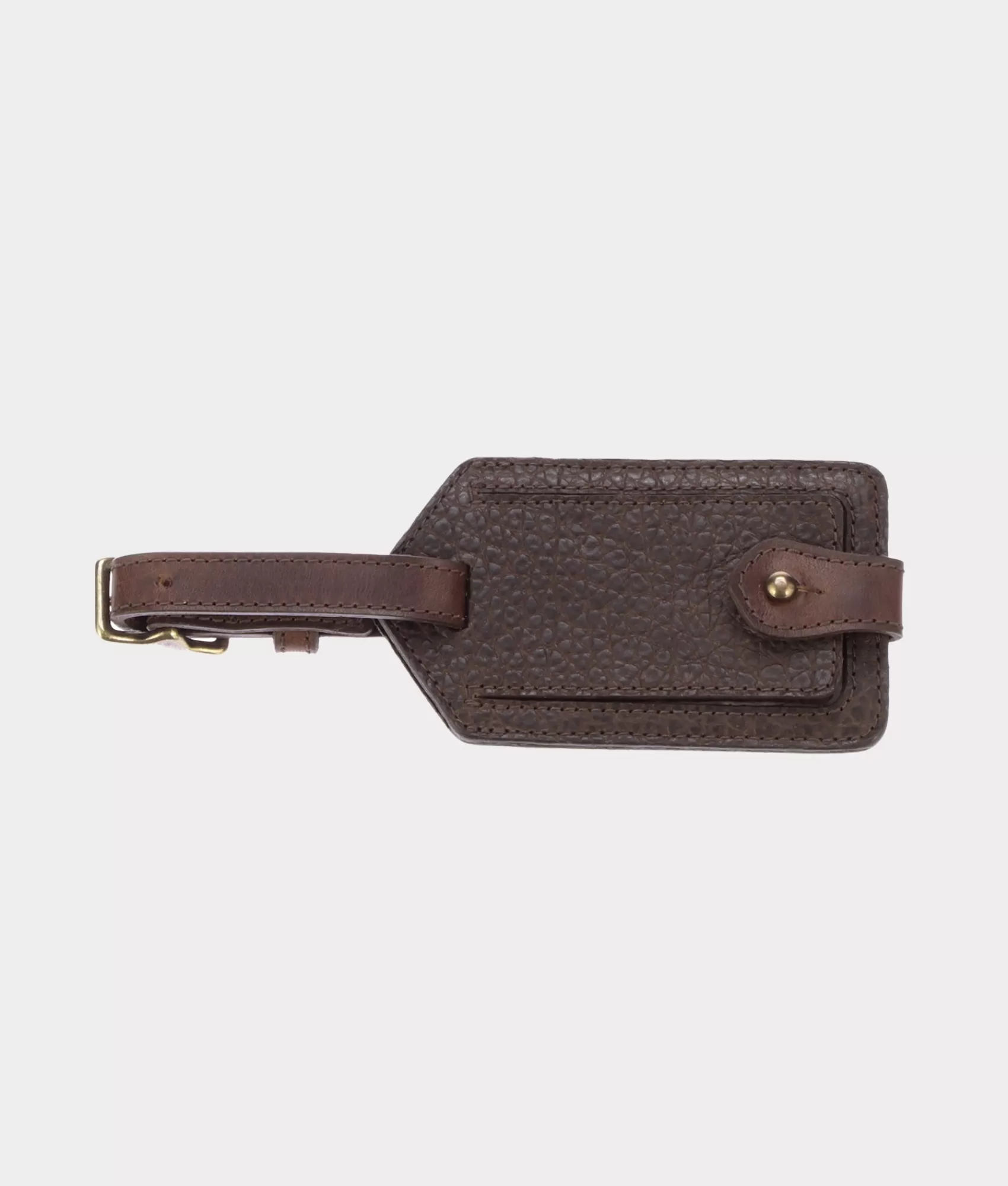 Lucchese Small Leather Goods | Travel | Travel Luggage Tag Chocolate