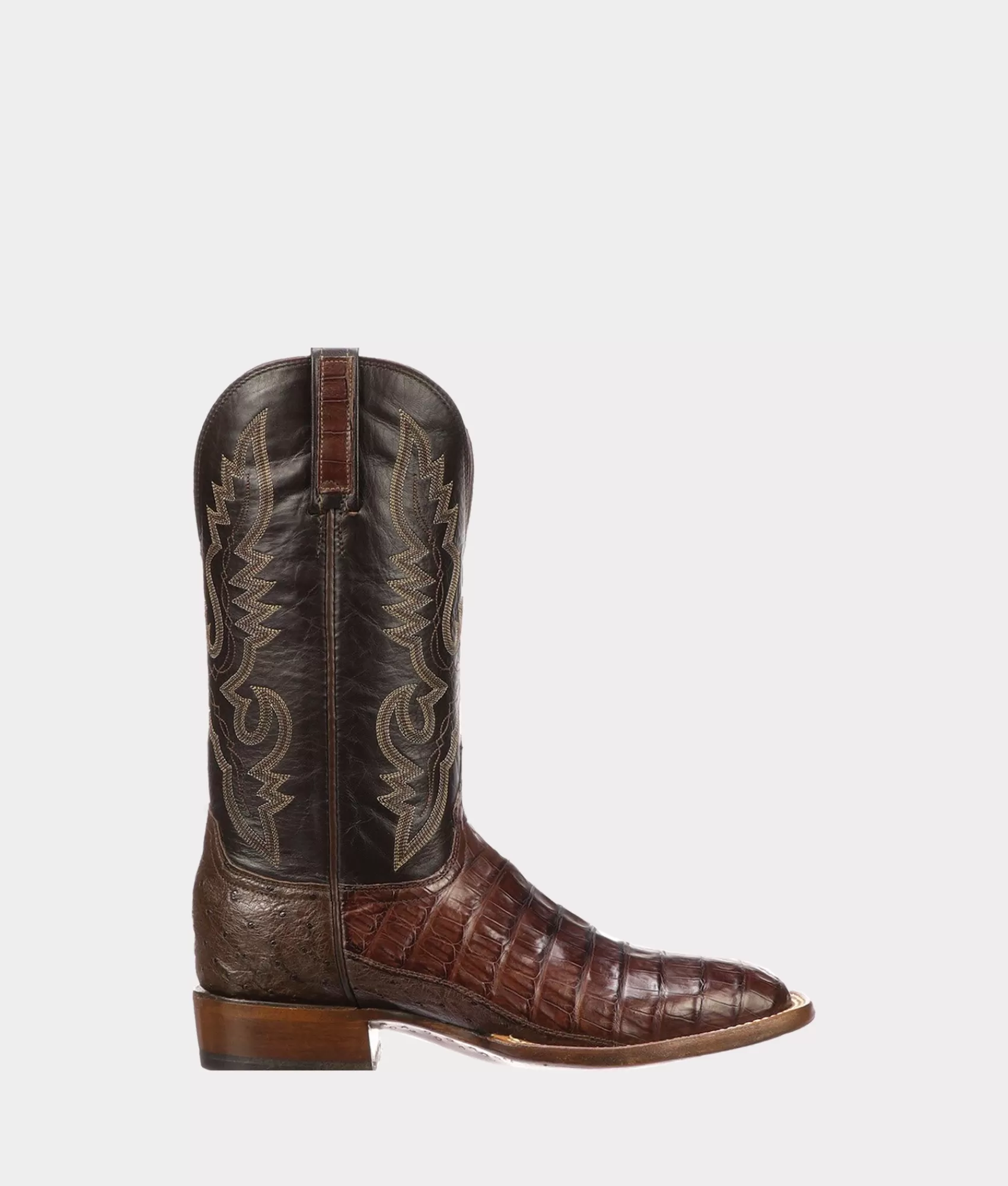 Lucchese Horseman | Cowboy | Trent BarrelBrown+DarkBrown