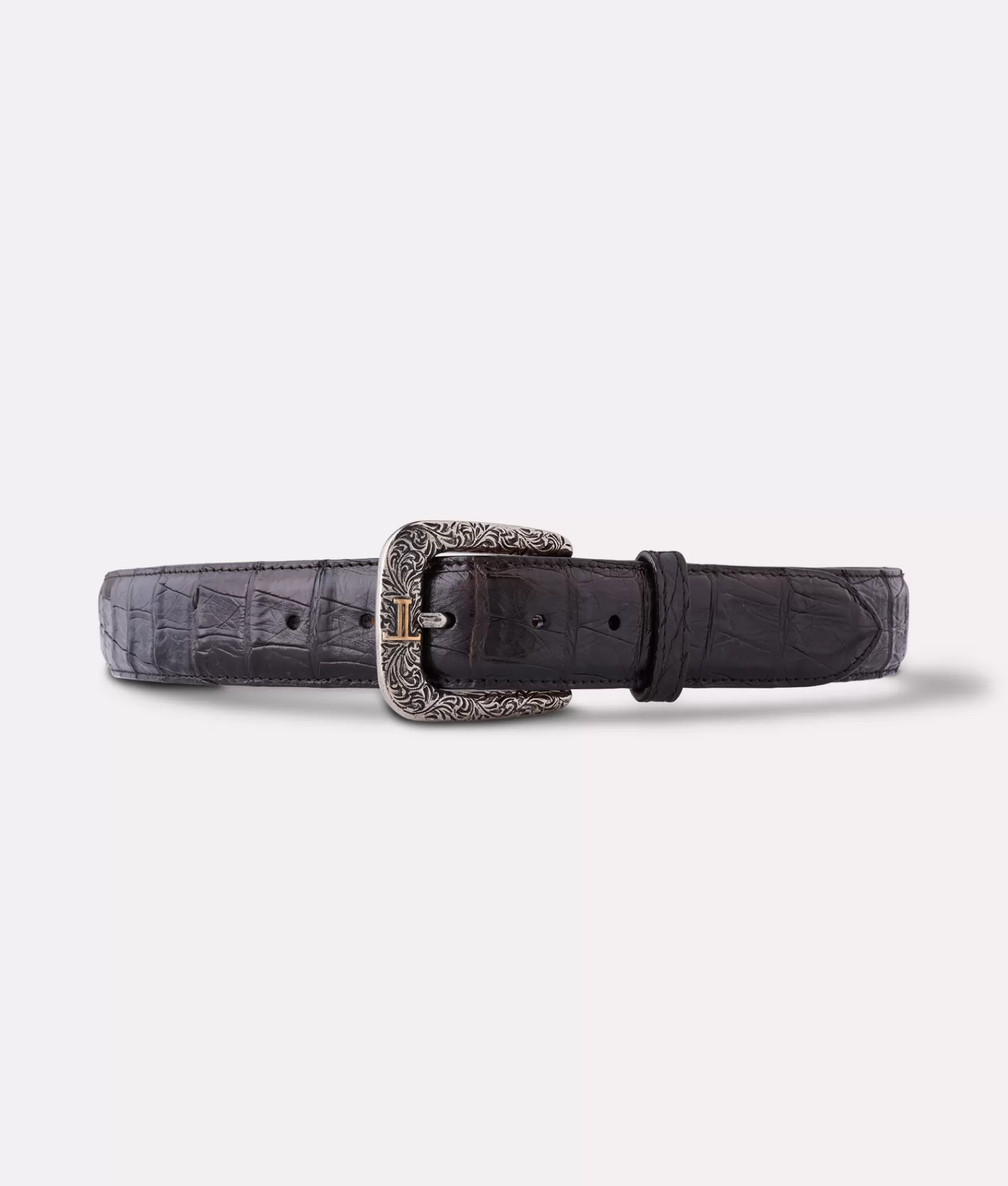 Lucchese Belts & Belt Accessories | Ultra Belly Caiman Chocolate