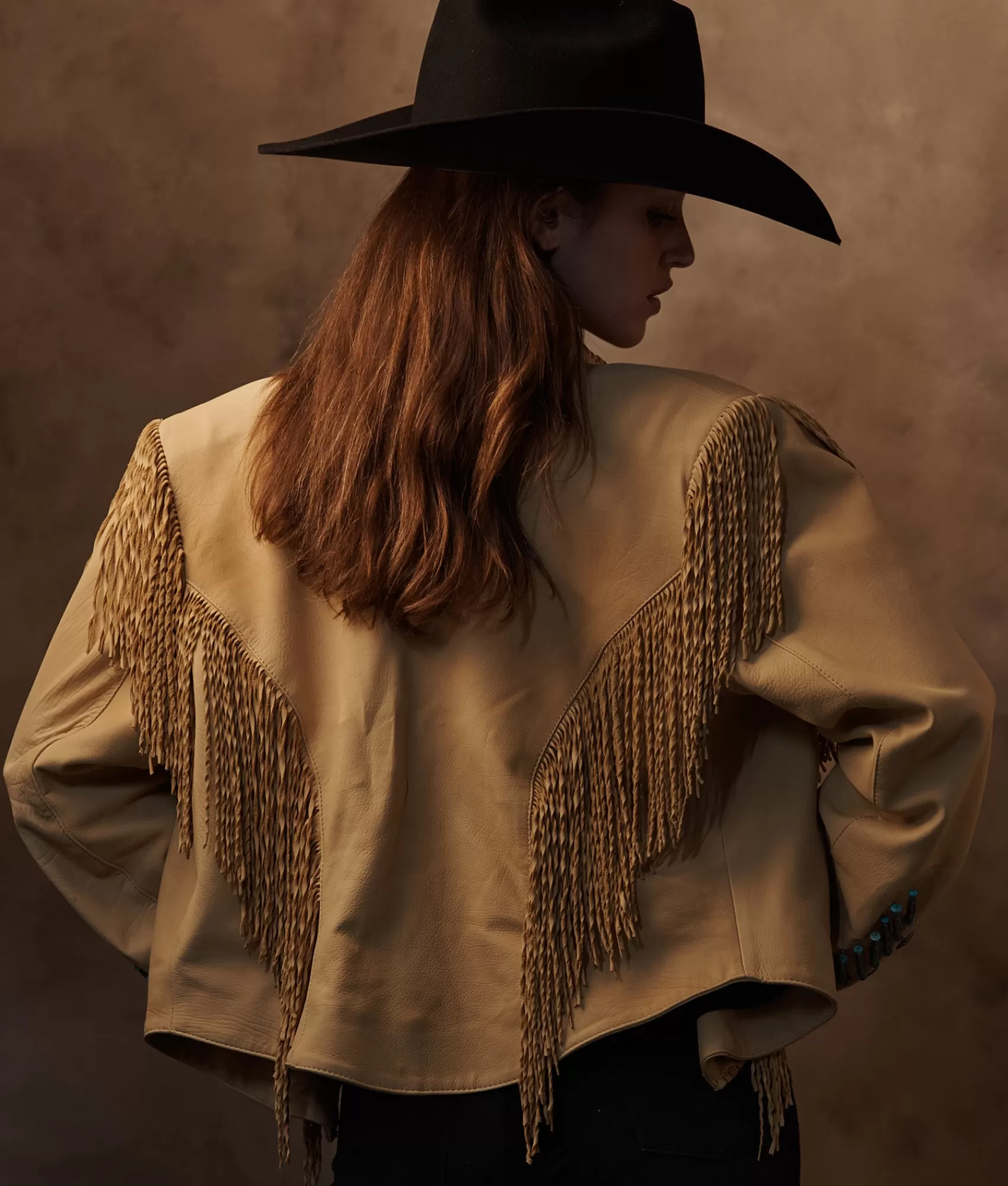 Lucchese Outerwear | Vintage Fringe Jacket Palamino