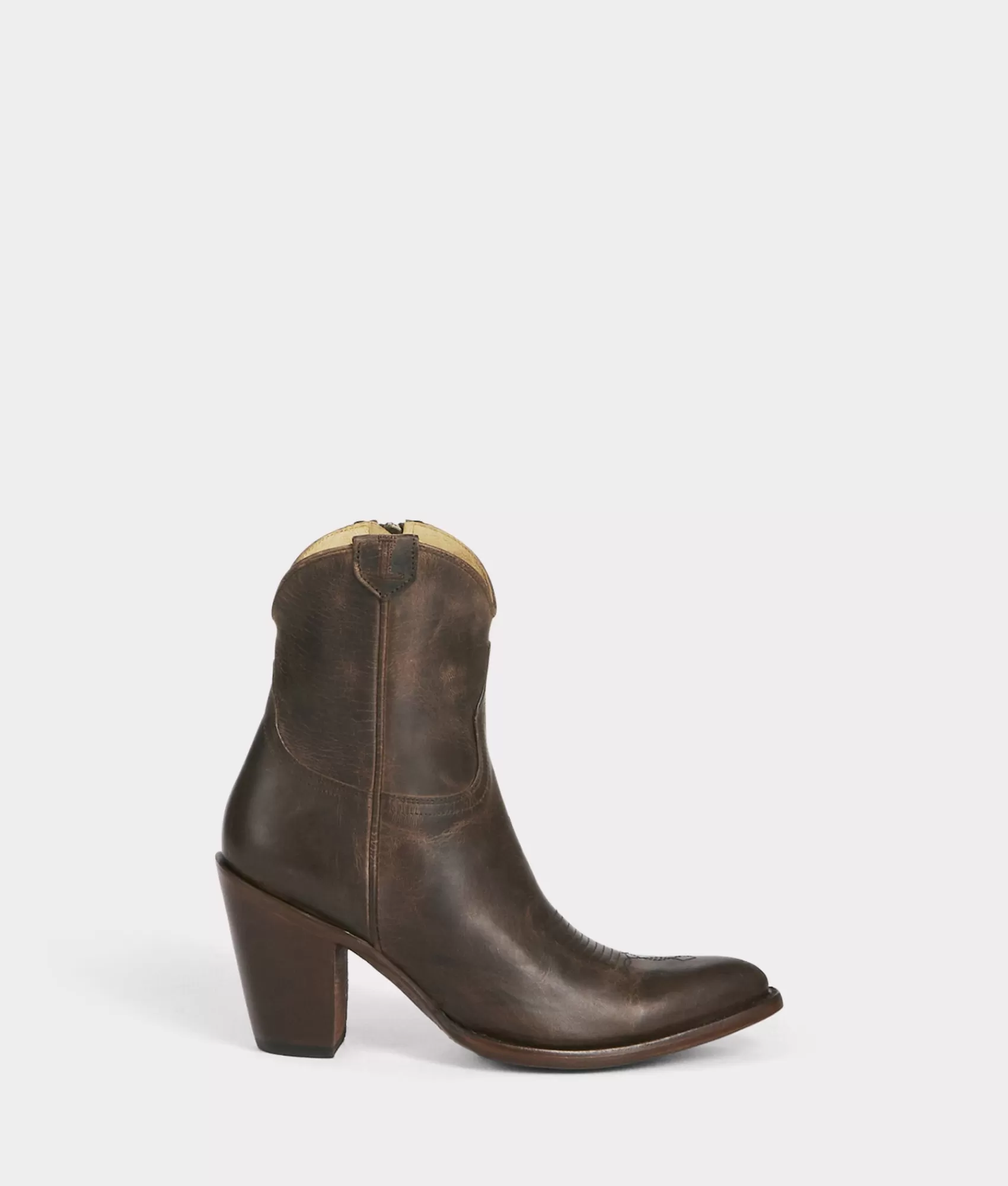 Lucchese Booties | Cowboy | Violet Chocolate