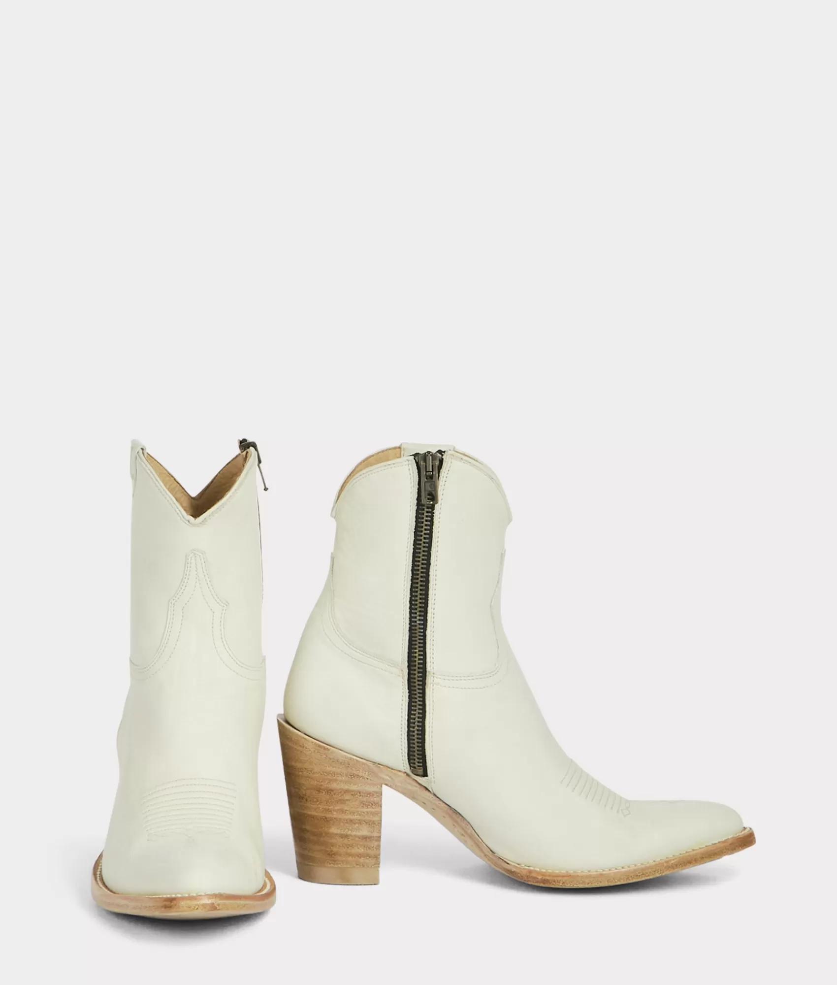 Lucchese Booties | Cowboy | Violet Cream