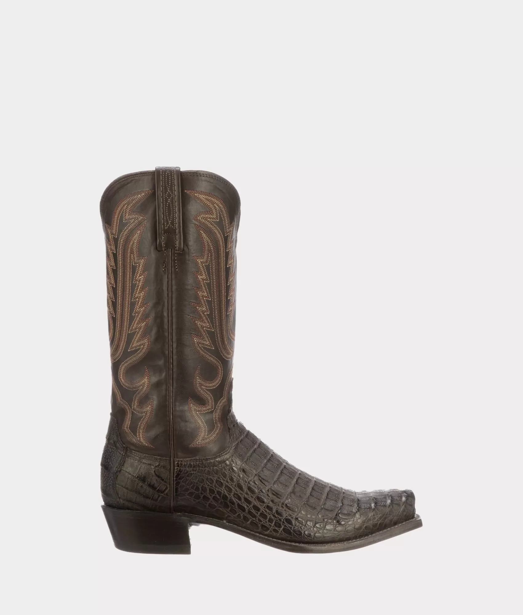 Lucchese Cowboy | Walter BarrelBrown+Chocolate
