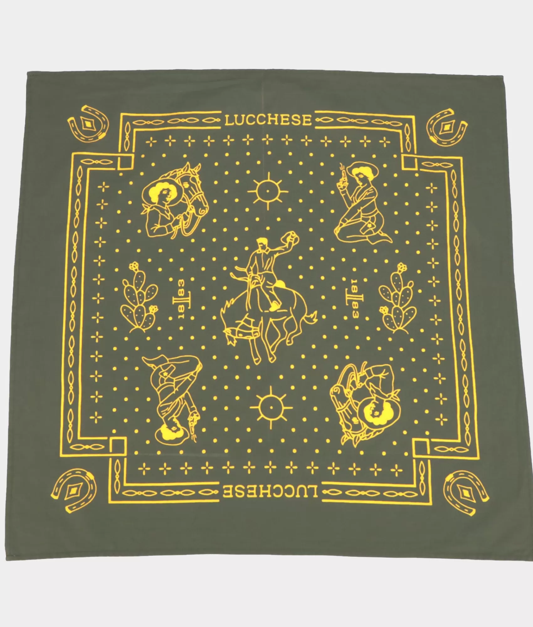 Lucchese Scarves | Scarves | Western Bandana Olive