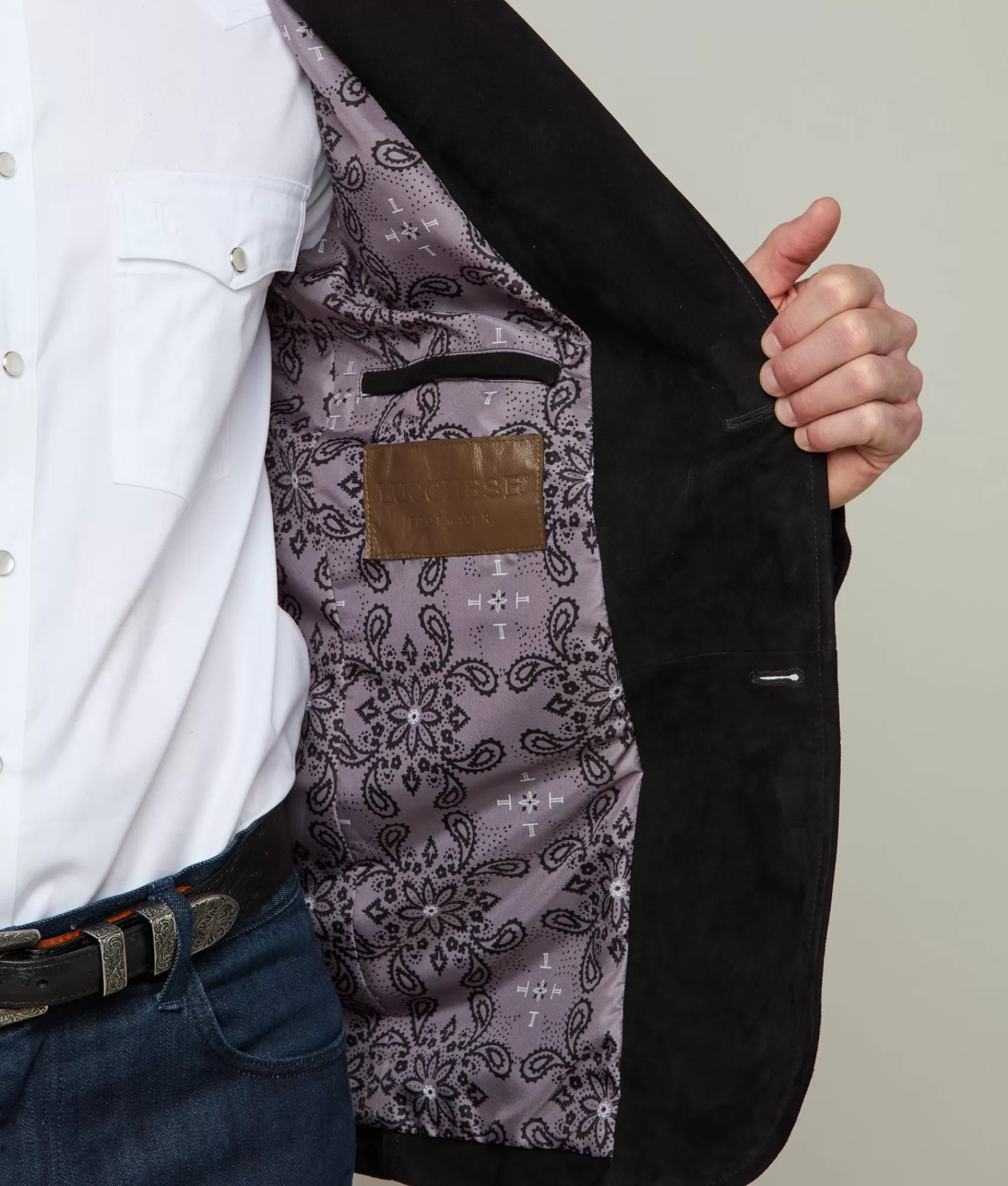 Lucchese Outerwear | Western Yoke Sport Coat Black