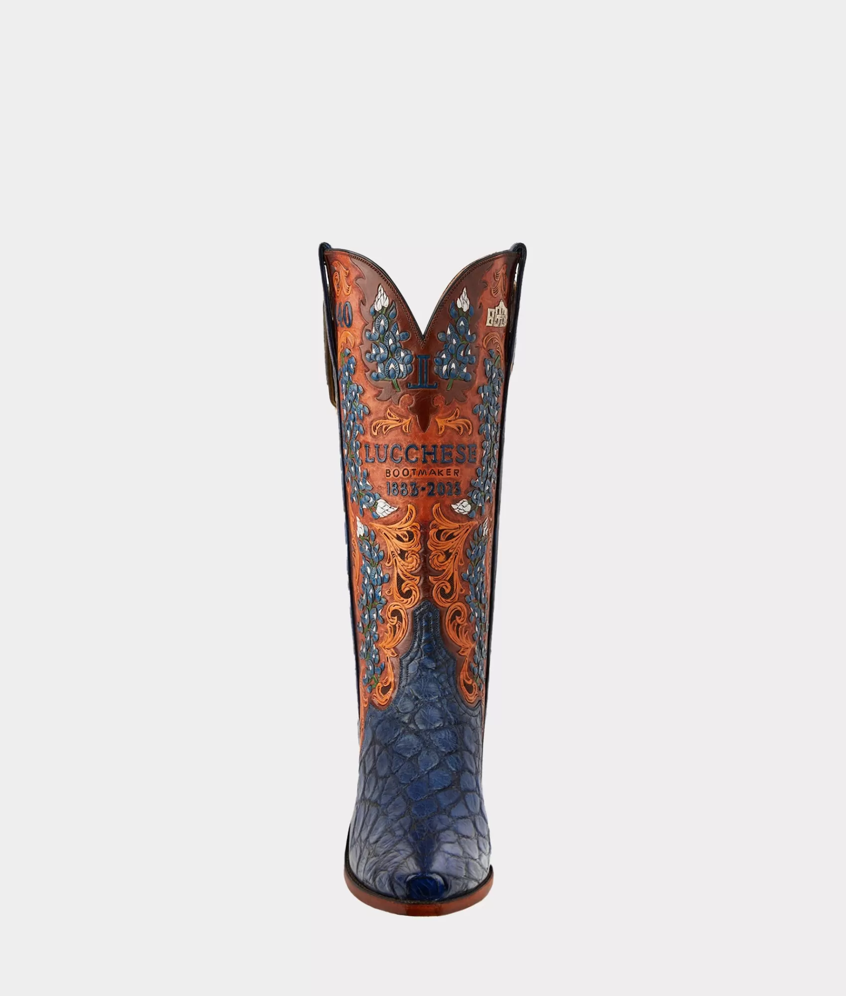 Lucchese Cowboy | Women's Bluebonnet 140th Anniversary Boot CavalryBlue