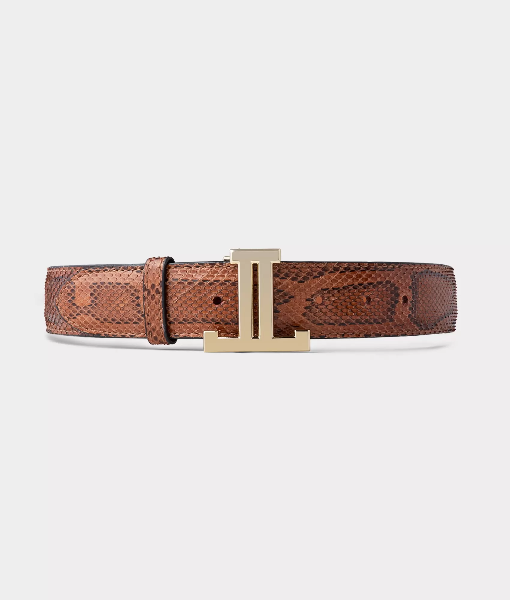 Lucchese Belts | Women's Exotic Mirrored L Belt Amber